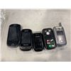 Image 1 : 2 Samsung slide phones, and 3 flips phones, Samsung, Motorola, Lg