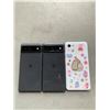 Image 2 : 2 google pixel 6pro phones and google pixel 2 XL phones