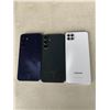 Image 2 : Samsung galaxy A22 and 2 Samsung galaxy A15 phones