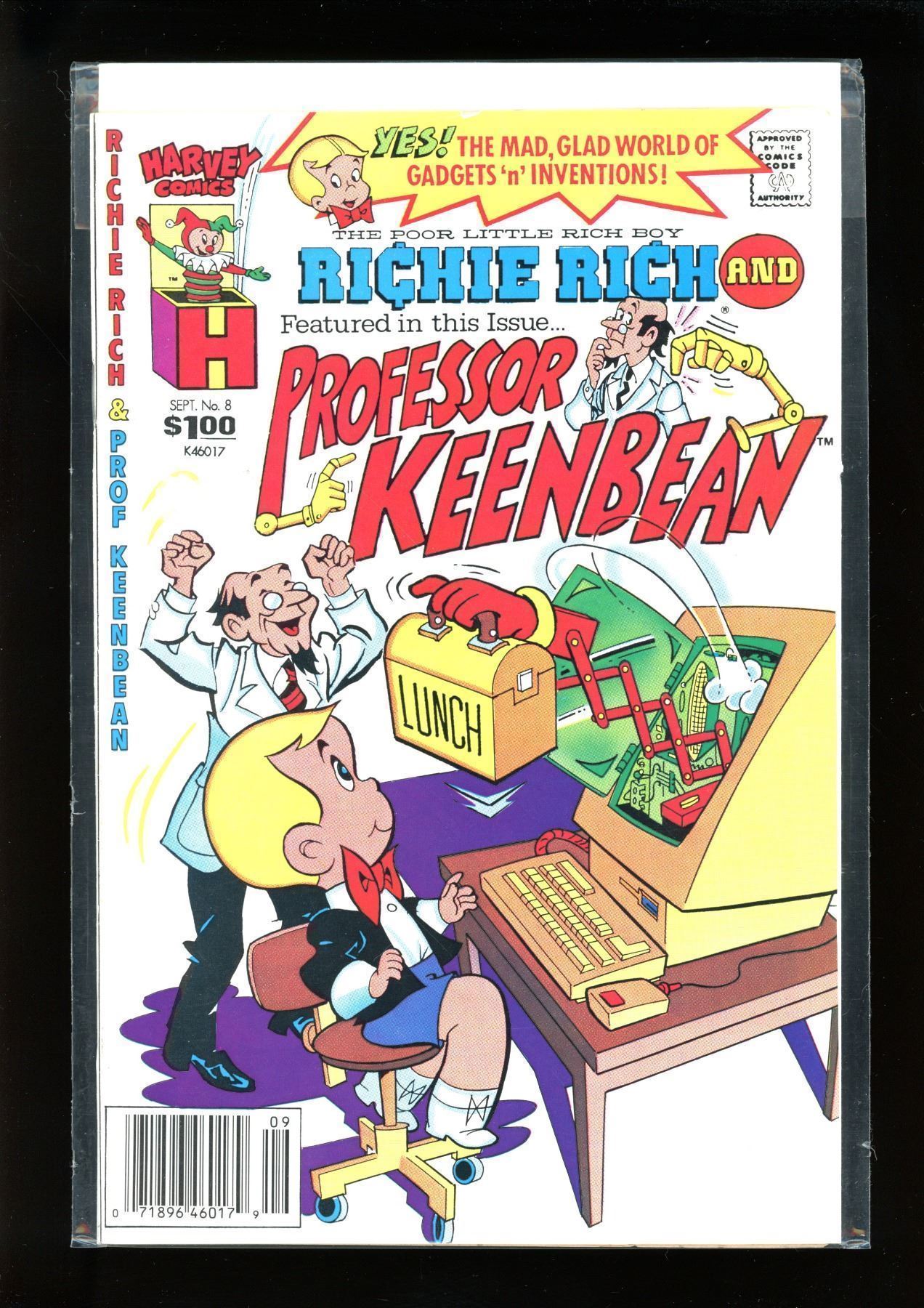 Harvey Comics Richie Rich And Professor Keenbean 8 harvey-comics-richie-rich-and-professor-keenbean-8