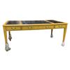 Image 2 : Approx. 70in Louis XVI style leather top 6 drawer desk - approx. 70in length x 3ft depth x 30in heig