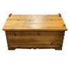 Image 1 : 27in wooden storage chest (approx 37 1/2" W x 20" D x 17 1/2" H)