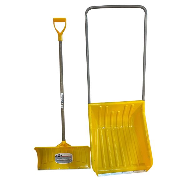 2 snow shovels