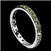 Image 2 : Natural Untreated Round Cut Green Peridot Band Ring in 14k Gold Plated 925 Sterling Silver â[x=#8364