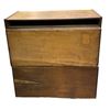 Image 2 : Vintage stacking card catalogue cabinet - approx 30in W x 18in D x 33in H)