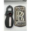 Image 2 : Group of Vintage items - includes Rolls Royce decorative sign / amprobe home meter