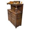 Image 2 : Antique carved English court cupboard / cathedral sideboard - approx 41 1/2in W x 16 1/2in D x 15in 
