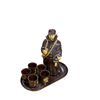 Image 2 : Group of assorted estate items - includes decorative cups / figurines / table lamps / baskets / tray