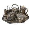 Image 2 : Group of assorted vintage estate items - includes H&H tea set / bowl of mixed old coins / jewellery 