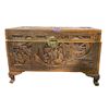Image 2 : Vintage Chinese hand carved chest w/ great detail (approx. 41in x 20in x 26in)