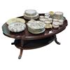 Image 1 : Vintage 2 tier coffee table (45in W x 28in D x 18in H)