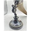 Image 3 : Drinking horn w/ stand (appears to be silver) - approx 22in tall