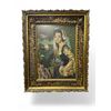 Image 1 : Vintage Portrait - Granny's Gold needle point frame 91827 - approx 28 x 36"