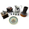 Image 1 : Group of assorted - includes Berit Ternell vase / vintage coffee grinder / Miniature motor Hemi etc