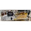 Image 1 : Shelf lot - LG monitor 24MP44B 23.8" IPS Full HD Monitor & bin full of Amazon Basics red jump rope c