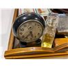 Image 3 : Group of assorted antique items - includes Seth Thomas bakelite clock / WestClox BabyBen clock / Sol