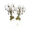 Image 2 : Set of 2 19th century lyre shaped light candelabras & decorative serving tray