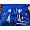 Image 7 : Group of assorted flatware & misc - includes Wine Aerator / bell / 2 brass butterflies