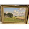Image 2 : Vintage custom made oil painting on canvas - signed by KDrews