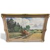 Image 1 : Vintage custom made signed oil painting on canvas