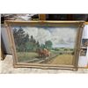 Image 3 : Vintage custom made signed oil painting on canvas