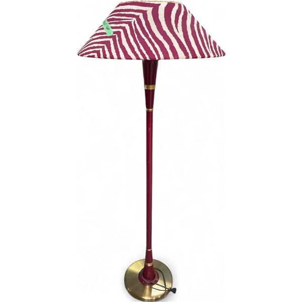 Red & Gold Tall Lamp