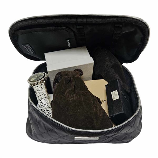 Sephora Toiletry Bag w/DG Bracelet, Watches, Michael Kors Bracelets, Seiko Watch, Guess Bracelet, Et
