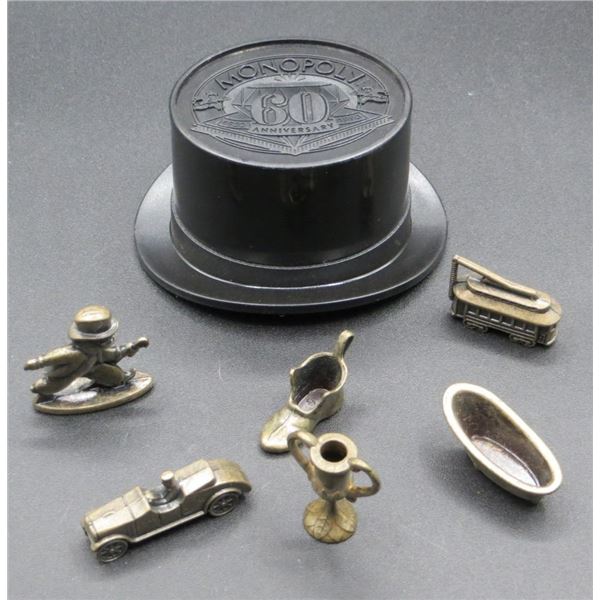 Monopoly 60th Anniversary Board Games Pieces & Hat