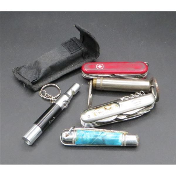 Vintage Utility Scale, 3 Multi Tools & Pocket Knife