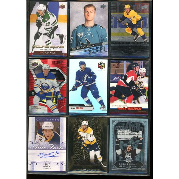 9 NHL Rookie & Insert Hockey Cards Various Teams