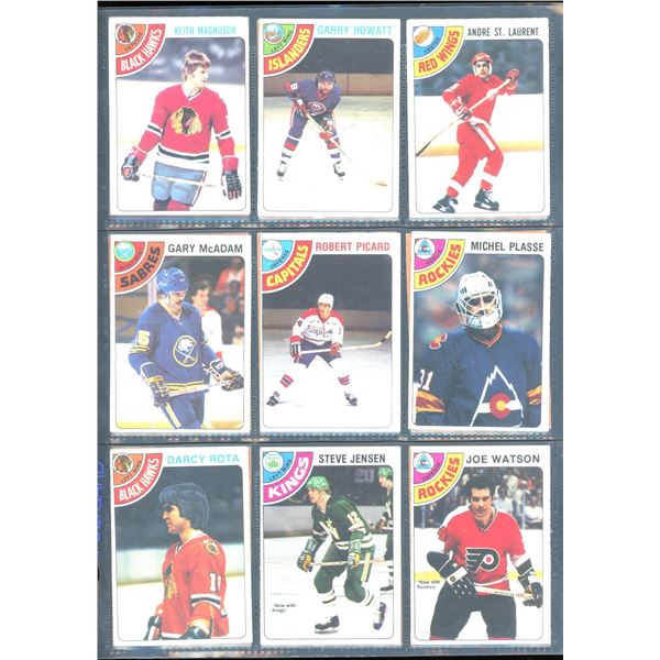 1978-79 OPC O-Pee-Chee Lot Of 18 Vintage Cards Keith Magnuson, Darcy Rota & More