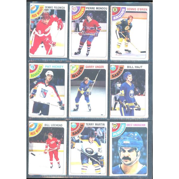 1978-79 OPC O-Pee-Chee Lot Of 18 Vintage Cards Dennis Polonich, Pat Hickey & More