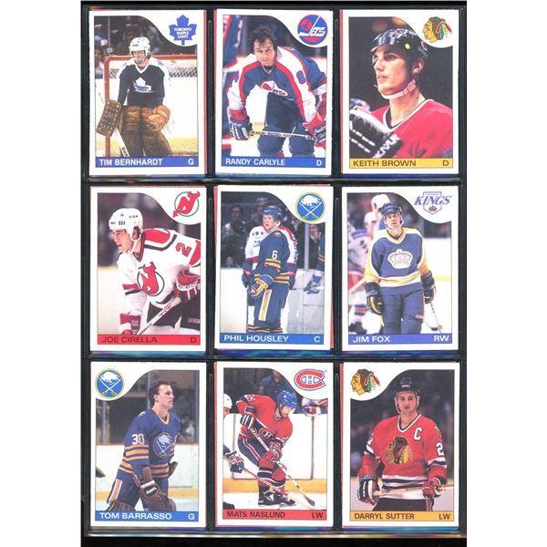 1985-86 OPC O-Pee-Chee Lot Of 18 Vintage Cards Rod Keith Brown, Tom Barrasso & More