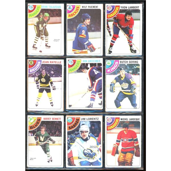 1978-79 OPC O-Pee-Chee Lot Of 18 Vintage Cards Dean Talafous, Wilf Paiement & More
