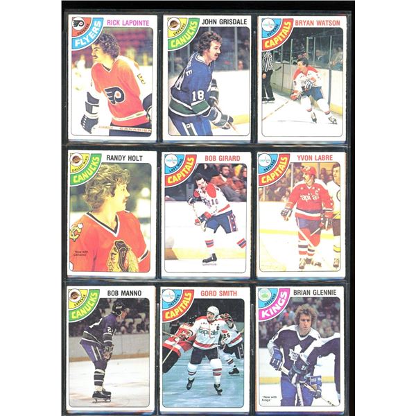 1978-79 OPC O-Pee-Chee Lot Of 18 Vintage Cards Randy Holt, Bob Manno & More