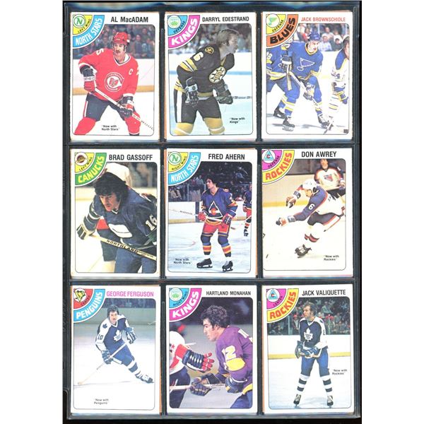 1978-79 OPC O-Pee-Chee Lot Of 18 Vintage Cards Al MacAdam, Brad Gassoff & More