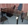 Image 1 : LOT - (3) GLASS DESKS