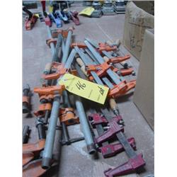 LOT- ASSORTED. BAR CLAMPS