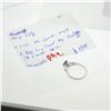 14k White Gold 1.57 ctw Round Sapphire & Baguette Diamond 3 Stone Engagement Rin