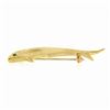 Image 6 : Vintage Craig Drake 18K Gold Emerald Textured Diving Mahi Dolphinfish Brooch Pin
