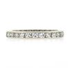 Image 6 : Antique Platinum 1 ctw Single Cut Channel Diamond 2.6mm Eternity Wedding Band Ri