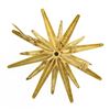 Image 4 : Antique Victorian 18k Gold Handmade Double Star Burst w/ Turquoise Pin Brooch