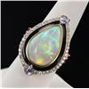 Image 3 : 9.90 ctw Opal, 1.18 ctw Ruby/Sapphire and 0.67 ctw Diamond 14K Yellow and White