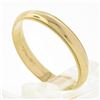 Image 6 : Classic 14k Yellow Gold 3.8mm Domed Polished w/ Milgrain Stack Wedding Band Ring