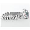 Image 5 : Rolex Ladies Quickset Stainless Steel Blue Roman 18K White Gold Diamond & Ruby B