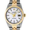 Image 1 : Rolex Mens 2 Tone Silver Index 36MM 14K Yellow Gold & Steel Datejust Wristwatch