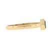 Image 5 : Simple Petite 14k Gold 0.32 ctw Square Step Cut Bezel Set Sapphire Solitaire Rin