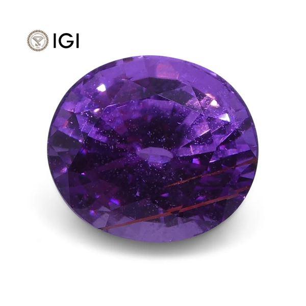 Pretty IGI Certified 1.23 Ct Natural Sapphire