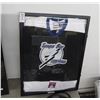 Image 1 : TB Lightening Framed Jersey Autographed Jersey Brad Richards w/COA