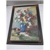Image 1 : Framed Floral Oil On Canvas - 2